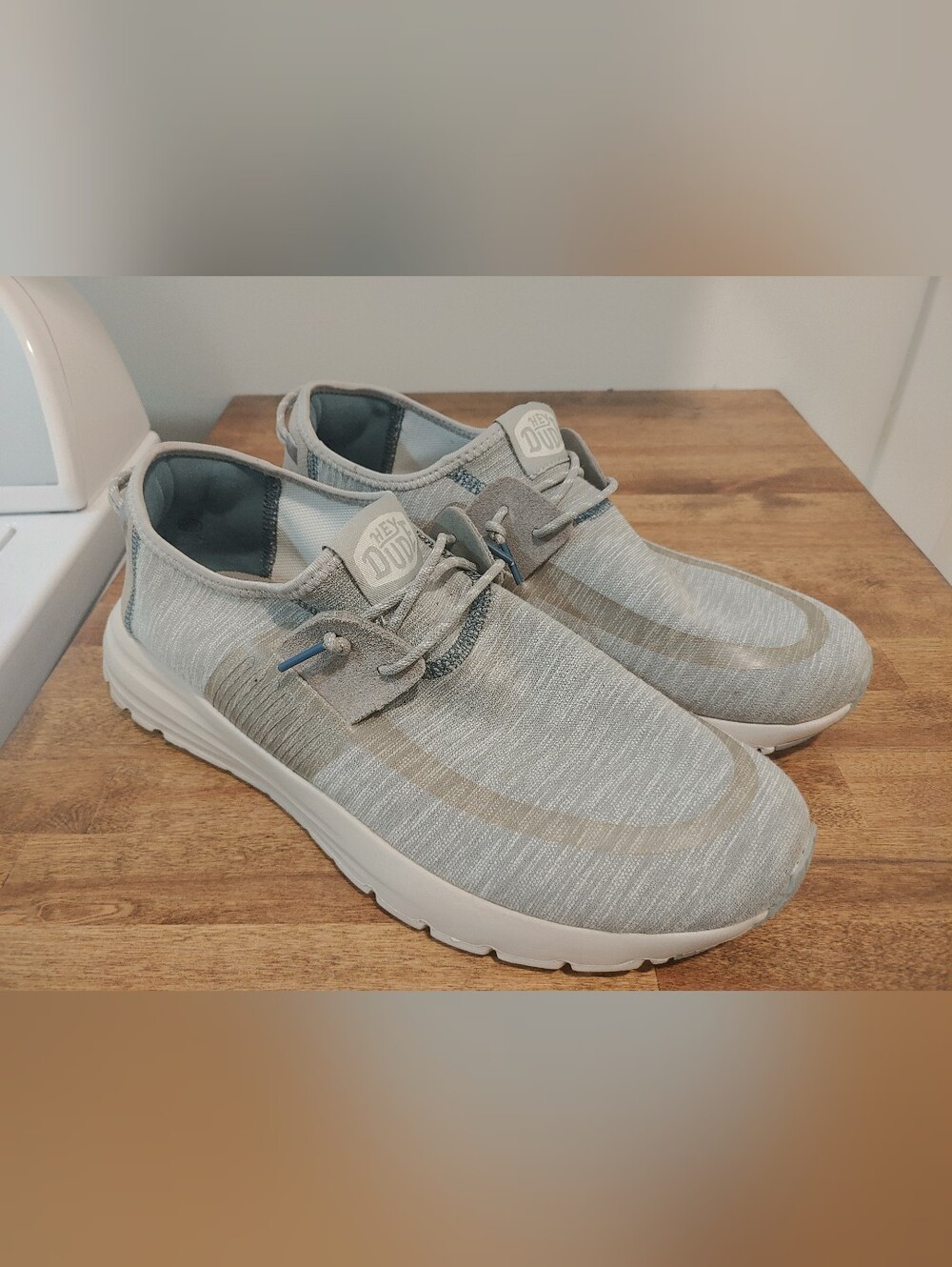 Hey Dude Sirocco Men’s Size 13 Lightweight Slip-On Sneakers Excellent Condition